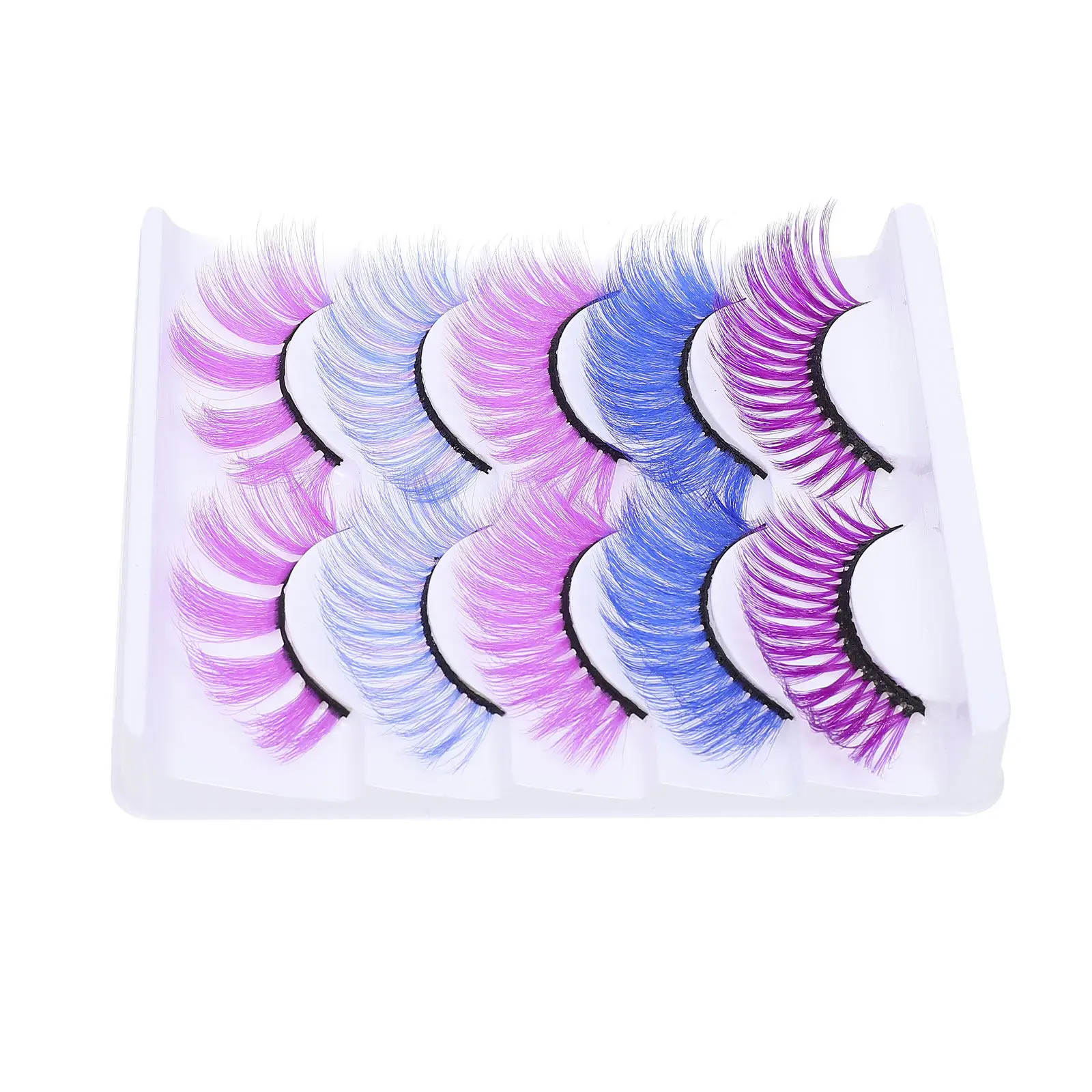 

5Pairs Makeup Eyelash Natural Thick Fake Lash Durable False Lashes for Women Party and Daily Wear Faux Eyelash