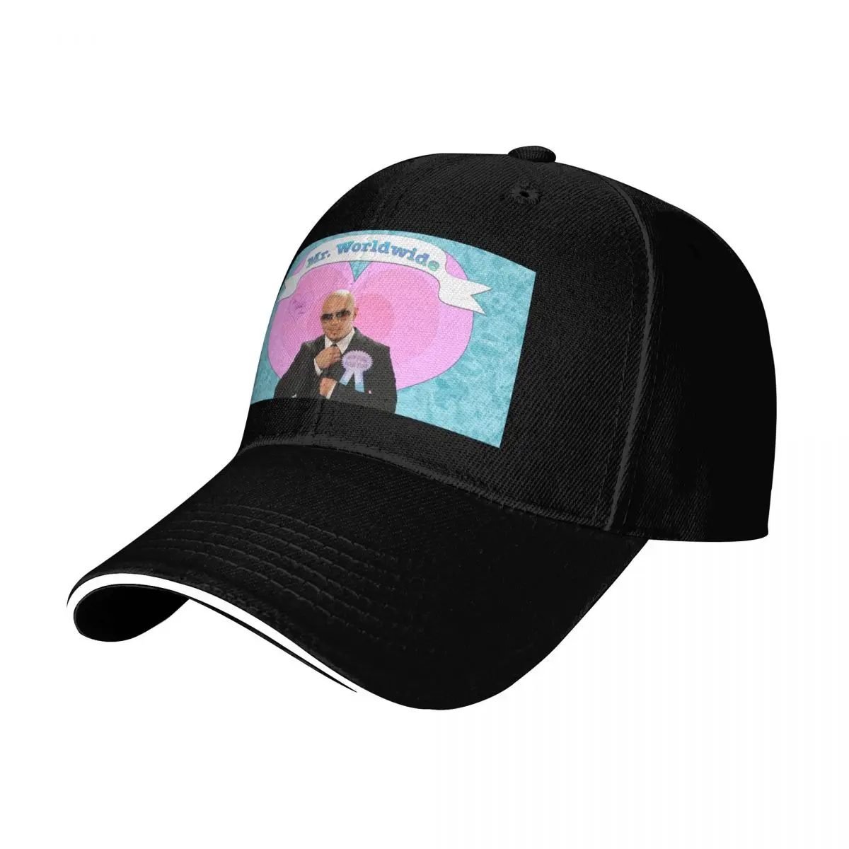 Mr Worldwide Baseball Cap Six Panel Structured Crown Sun Protection UPF 50+ Breathable Mesh Back