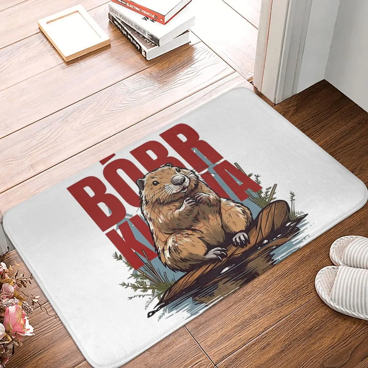 Bbr Ku&a - Bober, Bbr, Beaver Non-slip Doormat Floor Mat Sand Scraping Carpet Rug for Kitchen Entrance Home Balcony Footpad Mats