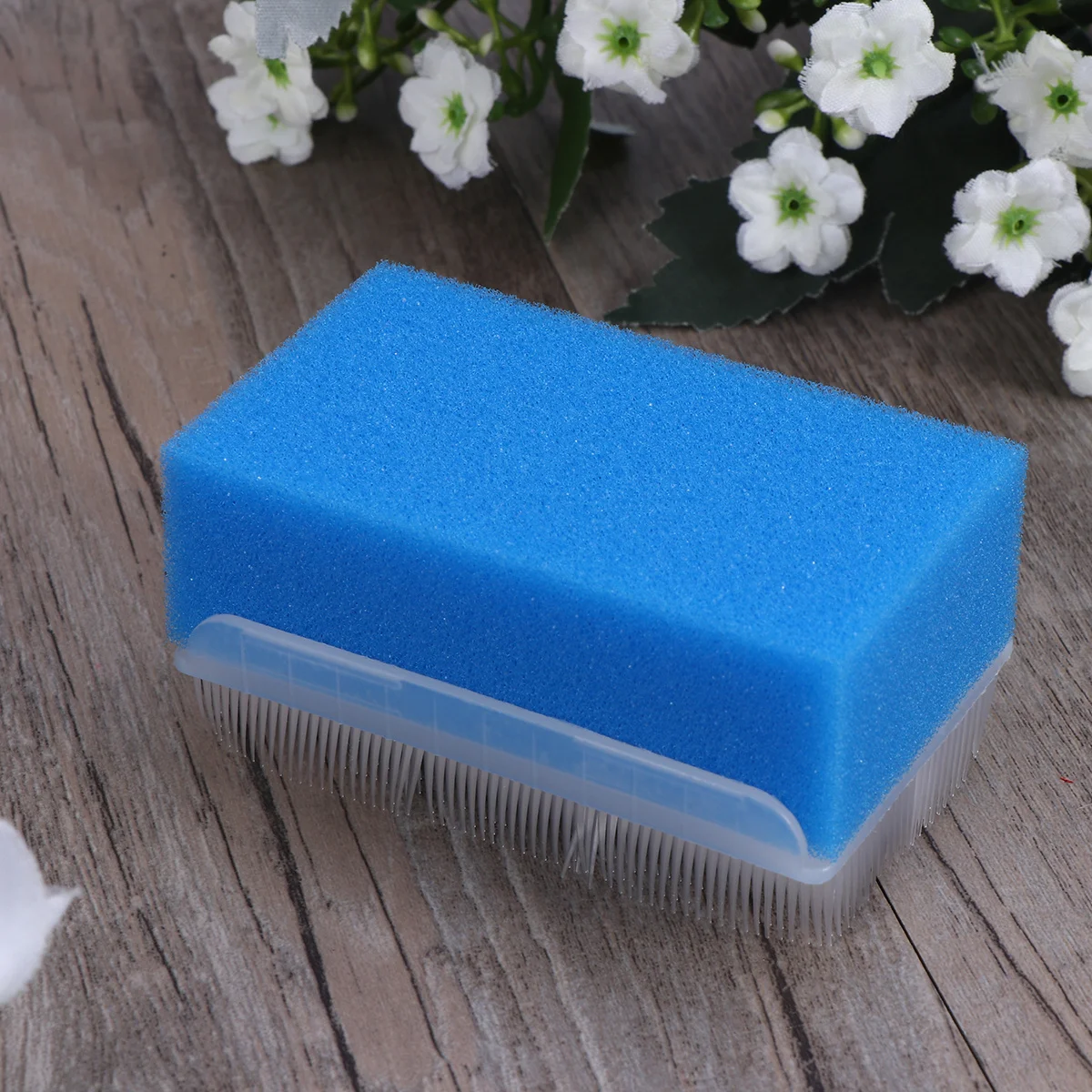 6 قطعة إسفنجة حمام حسية تعمل باللمس شعيرات ناعمة لطيفة لتنظيف شعر أصابع الوجه متعدد الألوان لحديثي الولادة #3