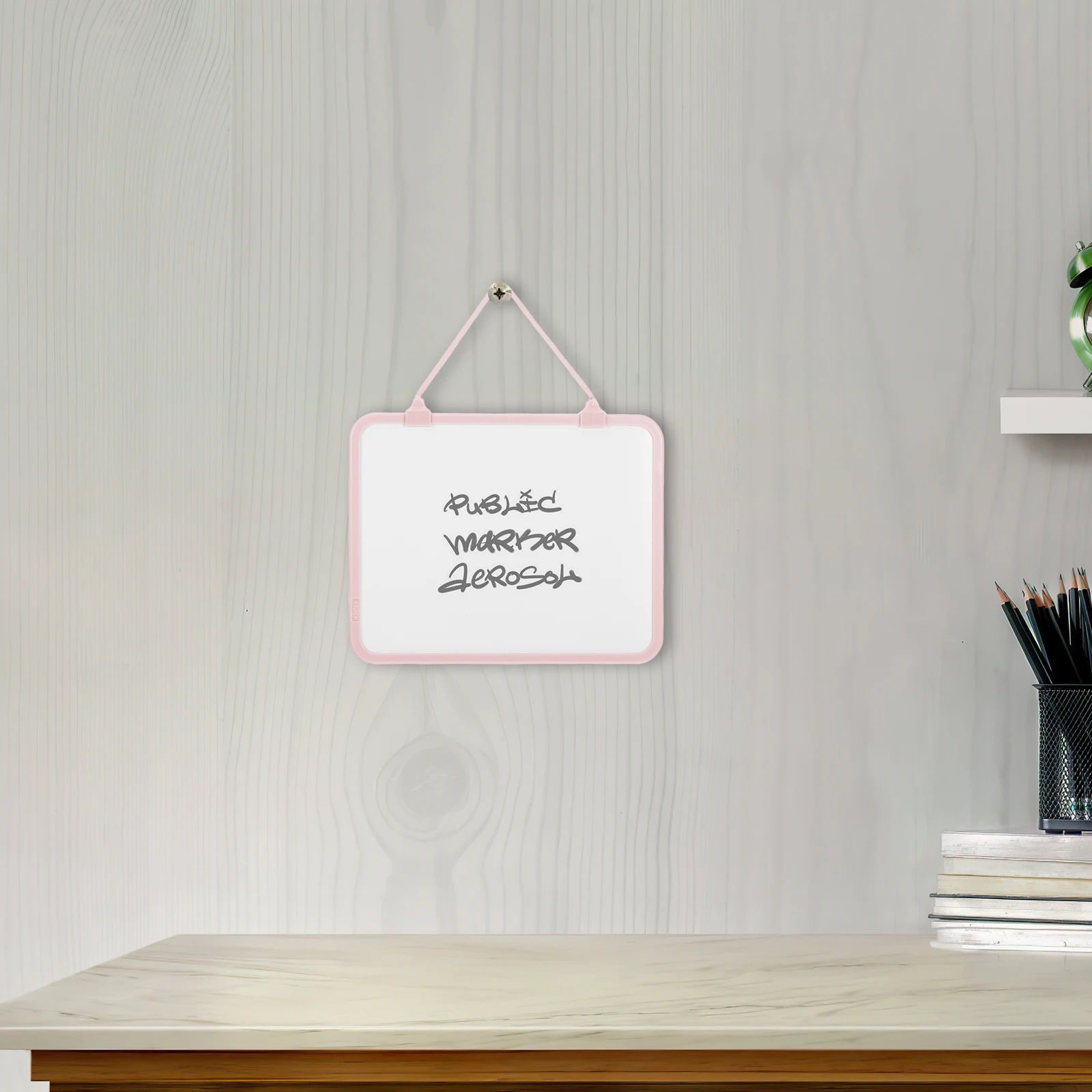 

Small Whiteboard Dry Erase Portable Wall Mountable Multifunctional Design for Notes Memos Messages White Board Small