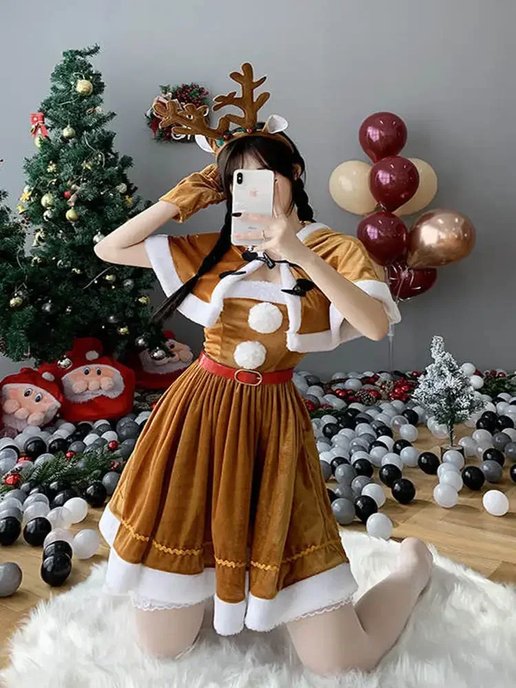 Robe de Renne à Capuche Femme – photo 2