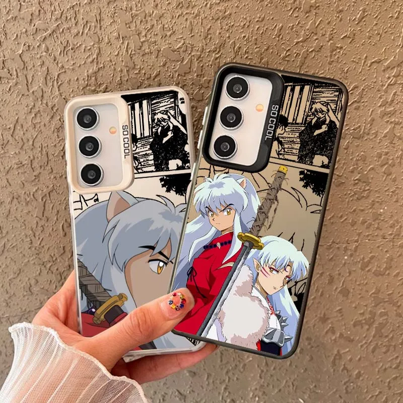 

Inuyasha Anime Popular For Samsung A73 A72 A71 A53 A52 A33 A54 A34 A35 A36 A55 A56 5G Colorful Silver Phone Case