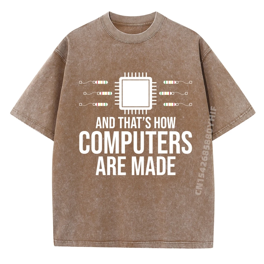 علوم الكمبيوتر وهذا هو كيف يتم صنع أجهزة الكمبيوتر المحمولة القطنية الجرافيك رخيصة المهوس المطبوعة غسلها القمصان للرجال #2