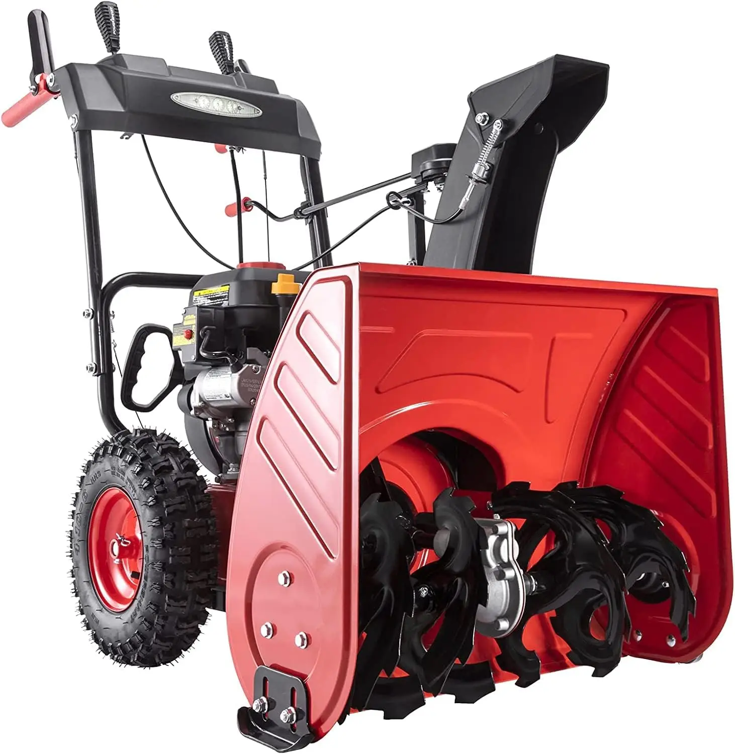 

Snow Blower Gas Powered 24 Inch 2-Stage 212cc Engine with Electric Start, LED Headlight, Self Propelled Snowblower