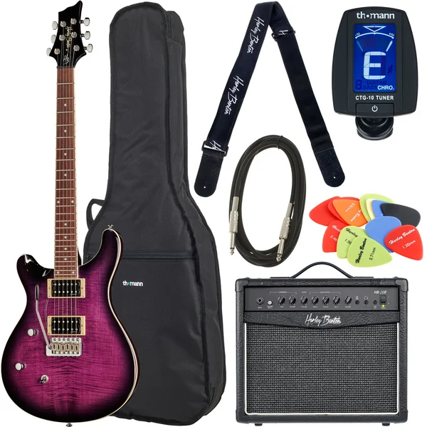 CST-24T LH Purple Burst Bundle Electric Guitar free shipping