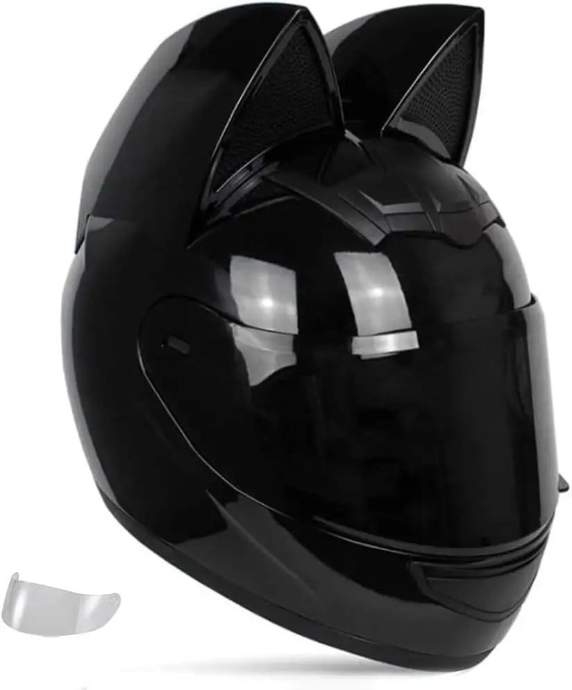 

(большие) внедорожные шлемы с кошачьими ушками, мужские и женские полнолицевые мотоциклетные шлемы, для бездорожья, четырехколесный квадроцикл