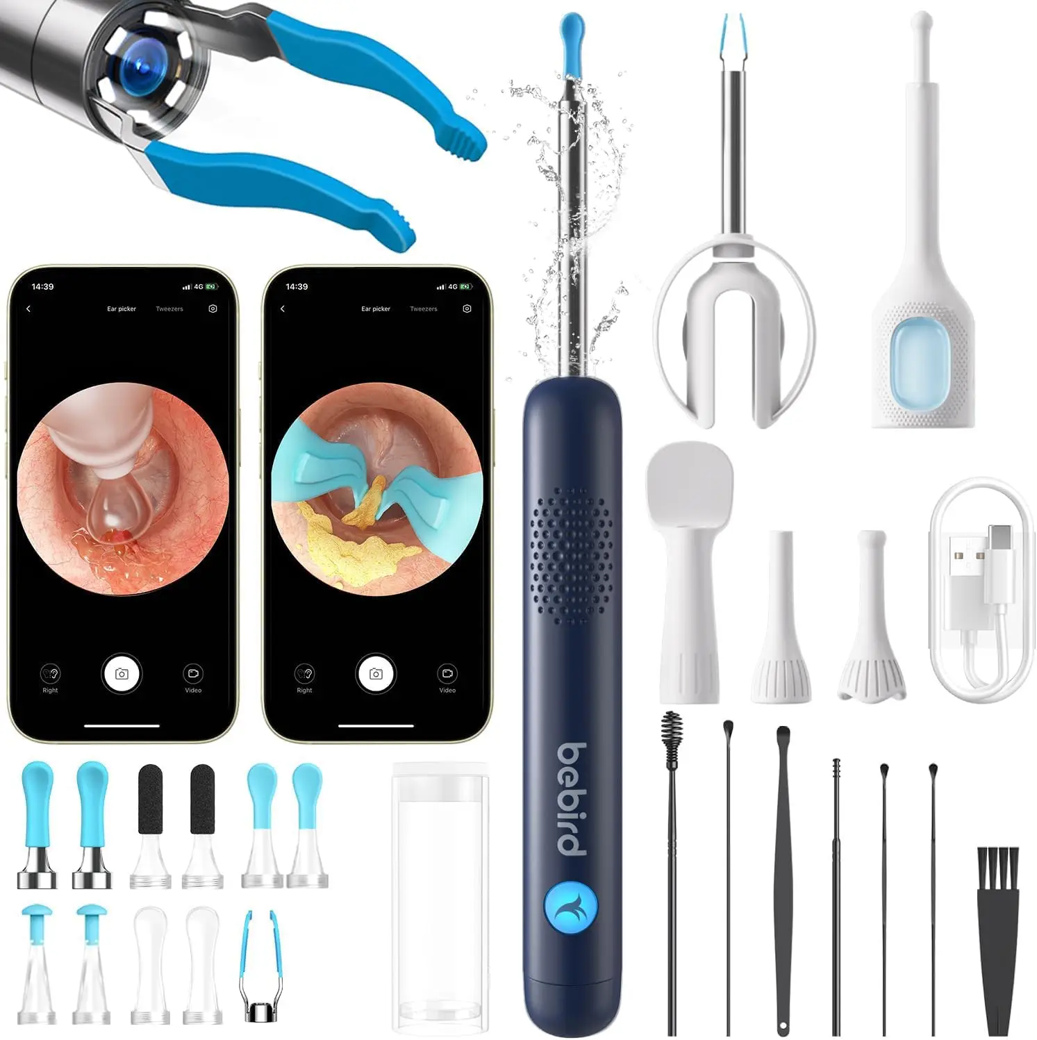 

Ultra Ear Wax Removal Tool with Camera, Visual Scope for Family Ear/Nose/Throat Cleaning Kit