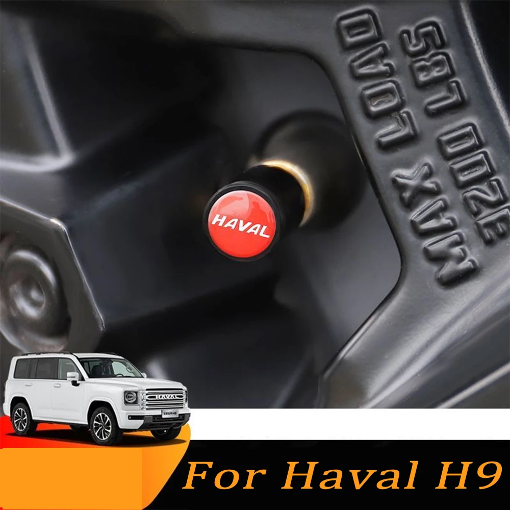 

For Haval H9 2nd 2024 2025 Automotive valve sleeve metal valve core protective cover decorative modification special accessory