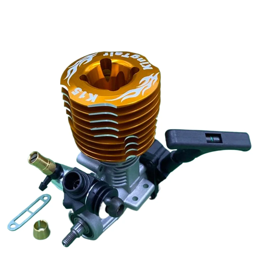 

K15SP FW06 Metal Engine 2.5cc Methanol Engine Pull Start Side Exhaust Remote Control Flat Top Sports Car Engine Model Toy