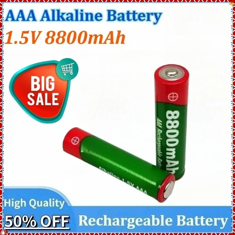 

Newly Upgraded AAA Alkaline Battery 1.5V 8800mAh Rechargeable Battery for Clocks Mice Computers Toys Remote Control Battery