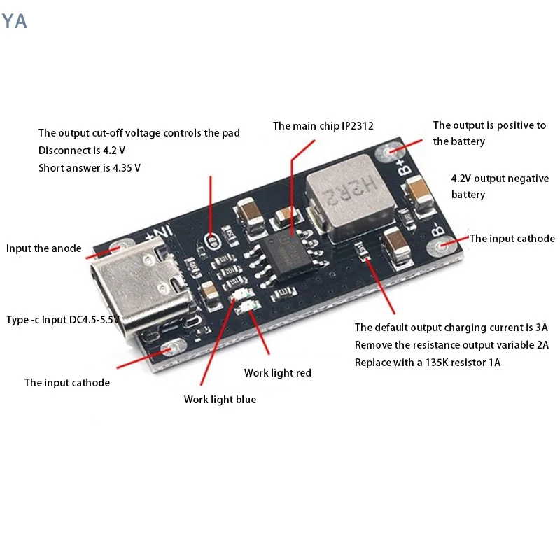 [Ya]Type-C Usb 5V 3…
