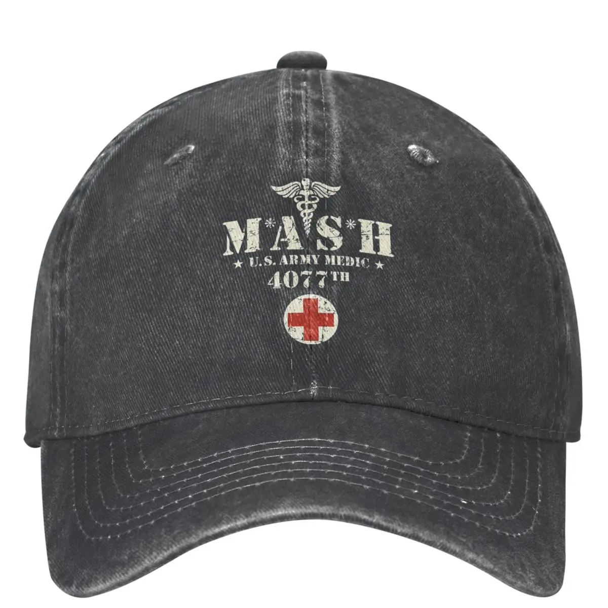 

Mash 4077 Us Army Medic 4077th Merch Men Women Baseball Cap Distressed Denim Washed Caps Hat Outdoor Summer Fit Sun Cap