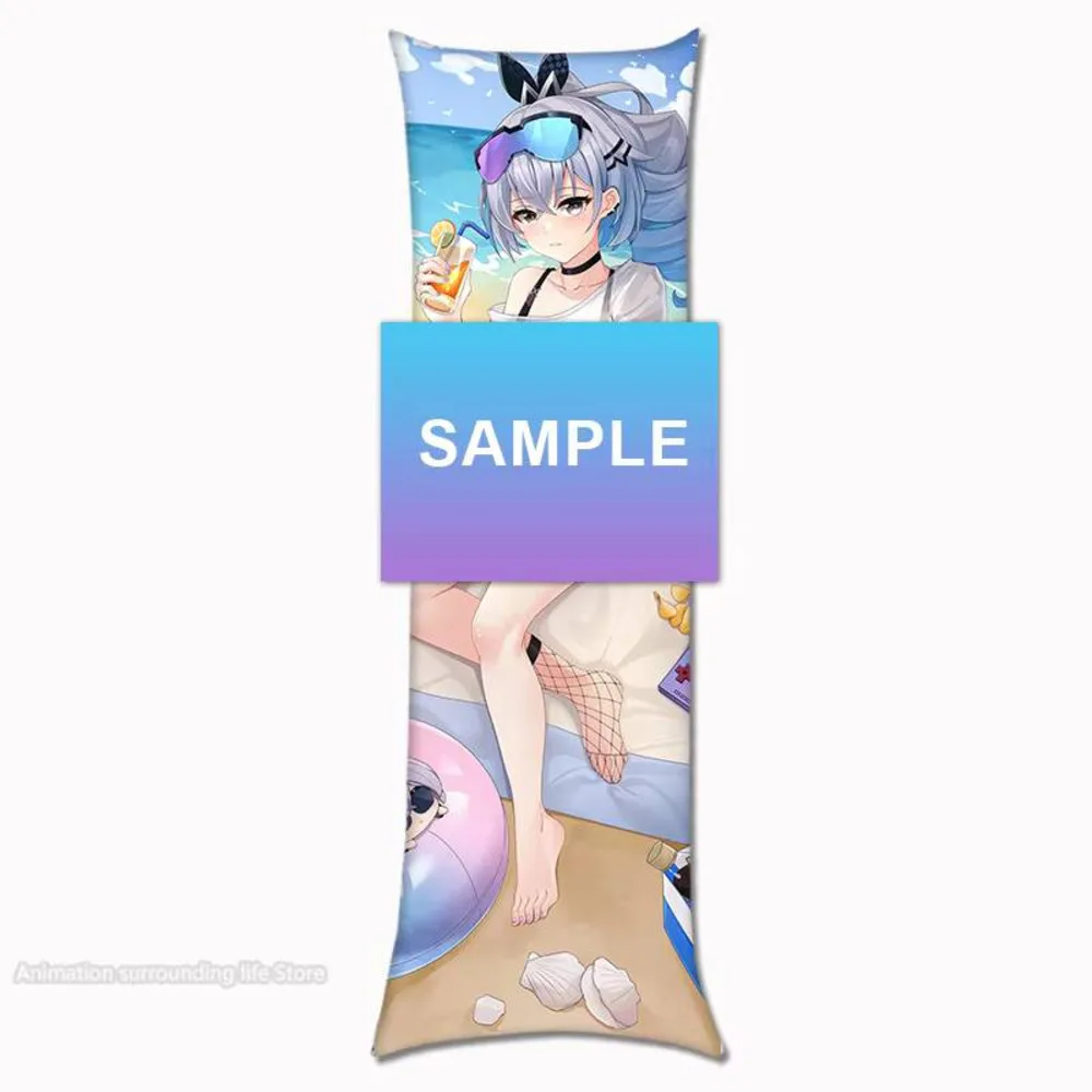 Dakimakura Anime Silver Wolf Honkai: Star Rail Body Pillow غطاء مطبوع على الوجهين بالحجم الطبيعي #5