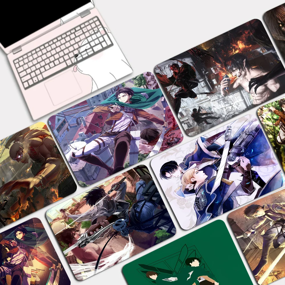 Anime Attack-On-Titan Levi-Ackerman Mousepad 25x29cm Small Office Computer Desk Mat Table Keyboard Big Mouse Pad Laptop Cushion