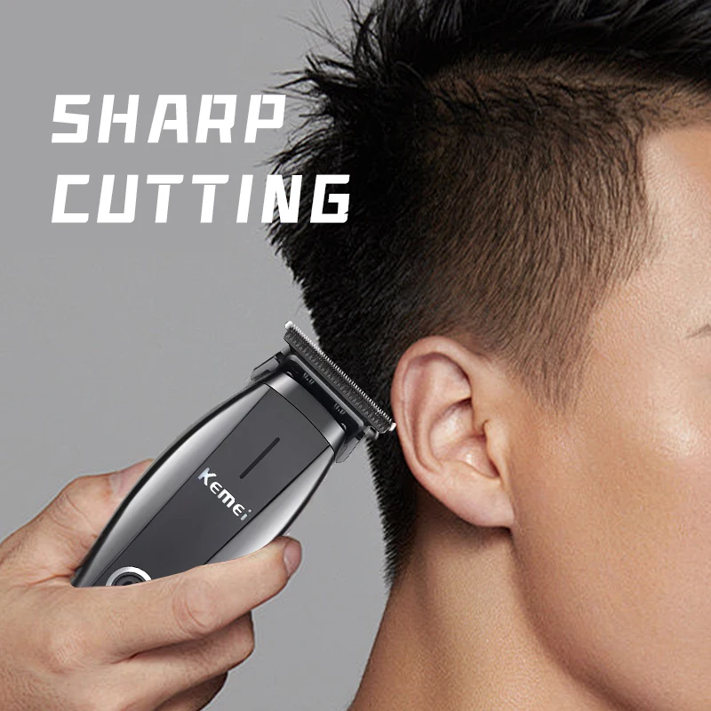 Kemei 2295 elektrische tondeuse heren professionele kapper oplaadbare draadloze haarsnijmachine met basis tondeuse