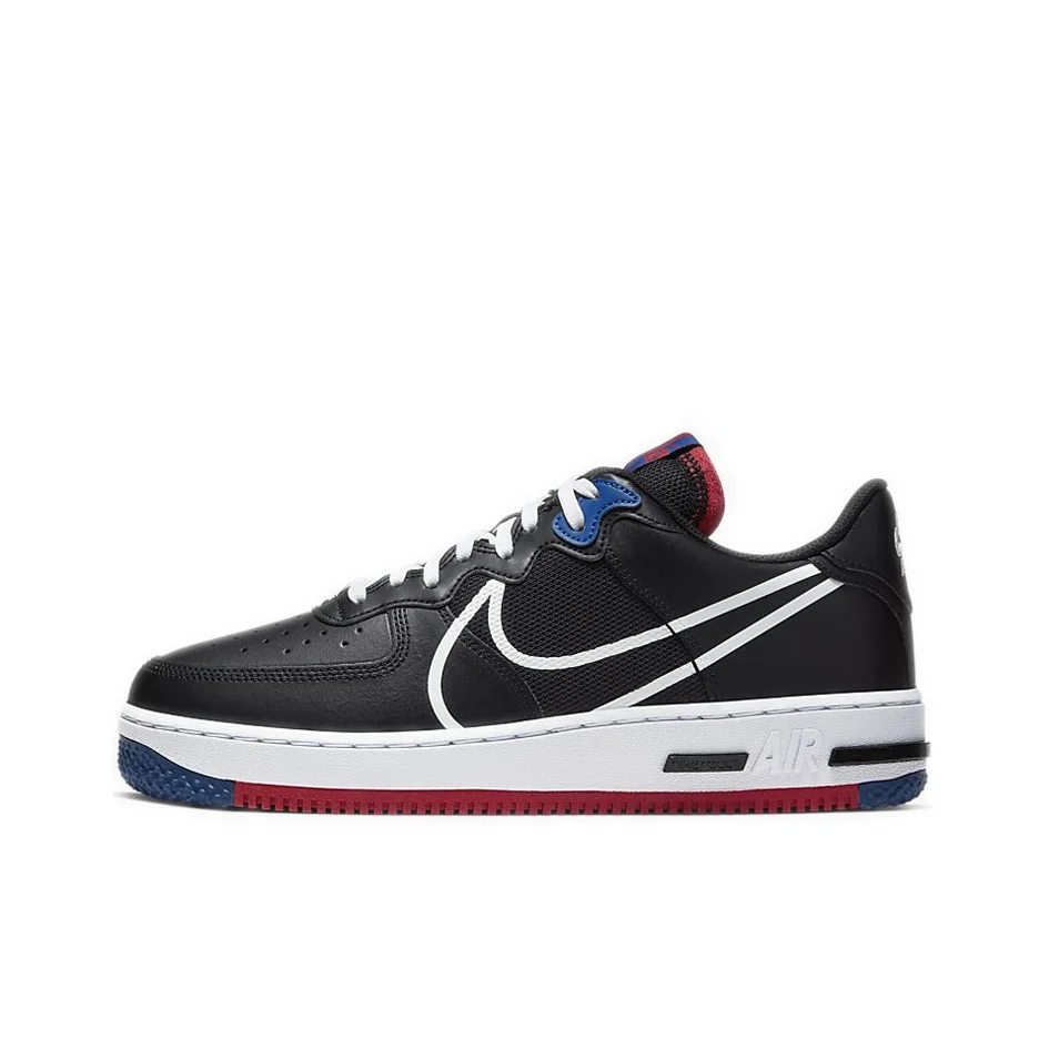 

Nike Air Force 1 Low React Black White Gym Red Gym Blue CT1020-001