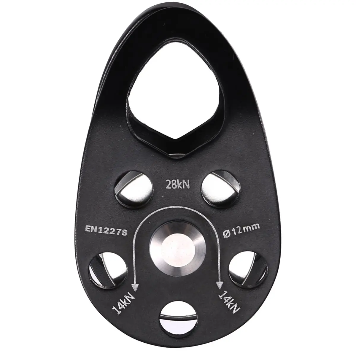 ABME New 28KN Climbing Pulley Zipline Speed Pulley for Rope Rescue Climbing Hauling Backyard Zip Line Climbing Pulleys