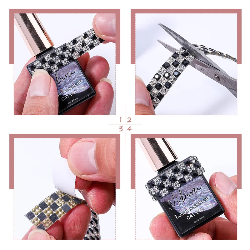 QIAO Premium mehrfarbiger Strassbesatz, funkelnde Schachbrett-Kristallverzierungen für DIY-Mode, Accessoires und Kunsthandwerk – Detail 2