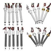 Encendedor de estufa de pellets de 220V y 350W, encendedor de cerámica negro, tubo de calefacción de cerámica, bujía para estufa de pellets, 10,5x6x100mm