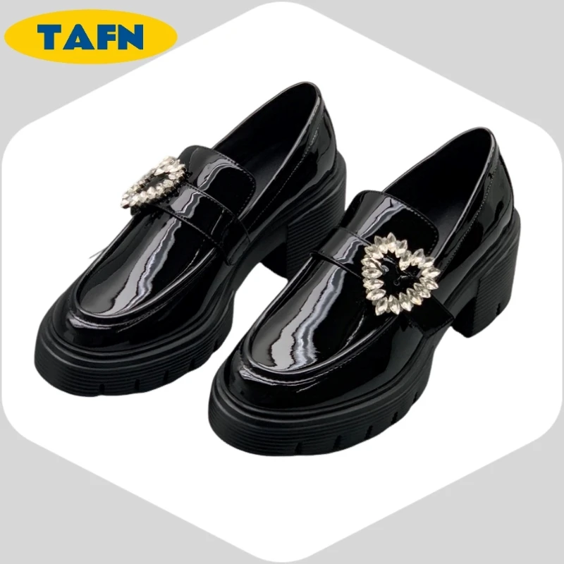 الحب الانزلاق على نمط الملمس المتقدم العصرية منصة مريحة 2 500 مباراة لطيفة أحذية من الجلد الصغيرة مزاجه A40205 #2