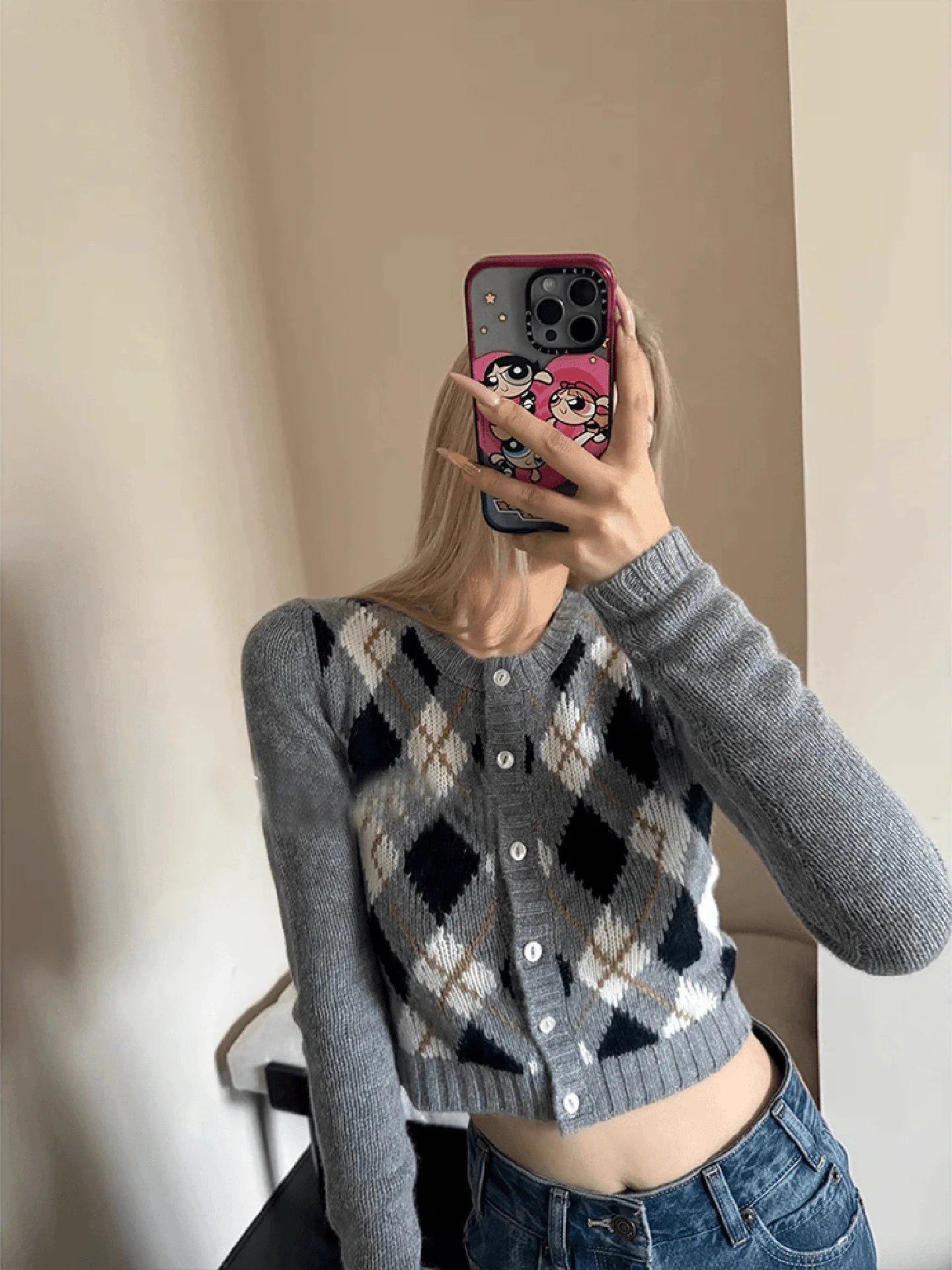 

Уникальный дизайн, вязаный открытый кардиган, женский модный осень 2022, духи с квадратным узором, супер красивый топ