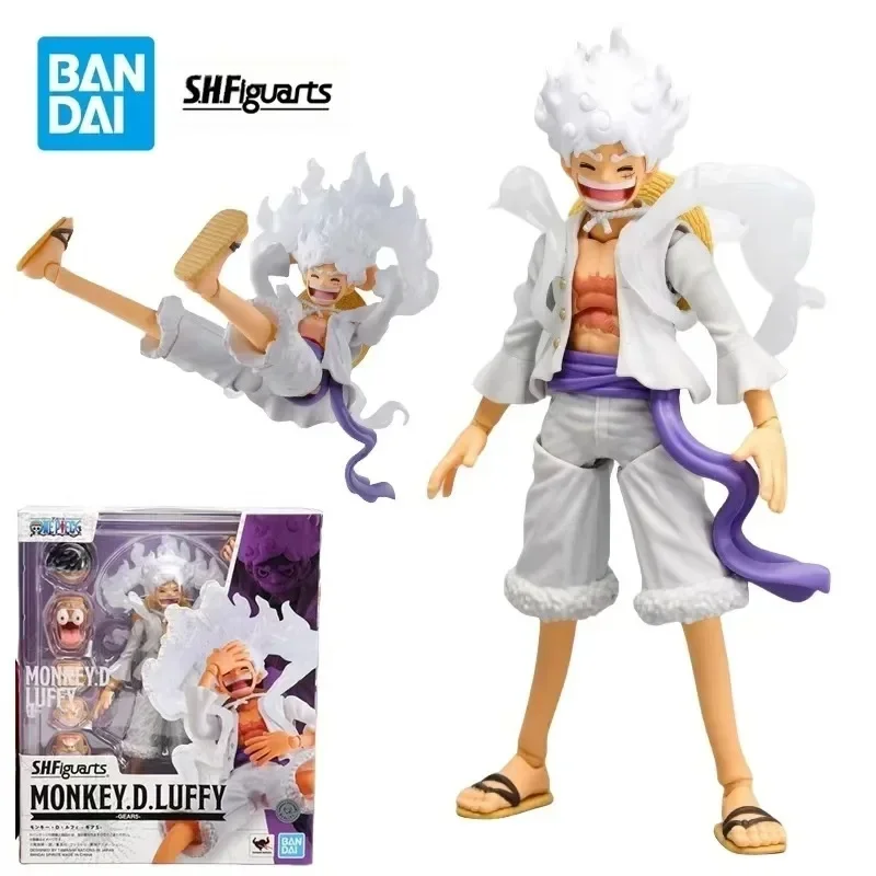 

BANDAI Genuine Original S.H.Figuarts ONE PIECE Anime Monkey D Luffy Gear 5 NIKA Action Figure PVC Model Toys Gifts In Stock