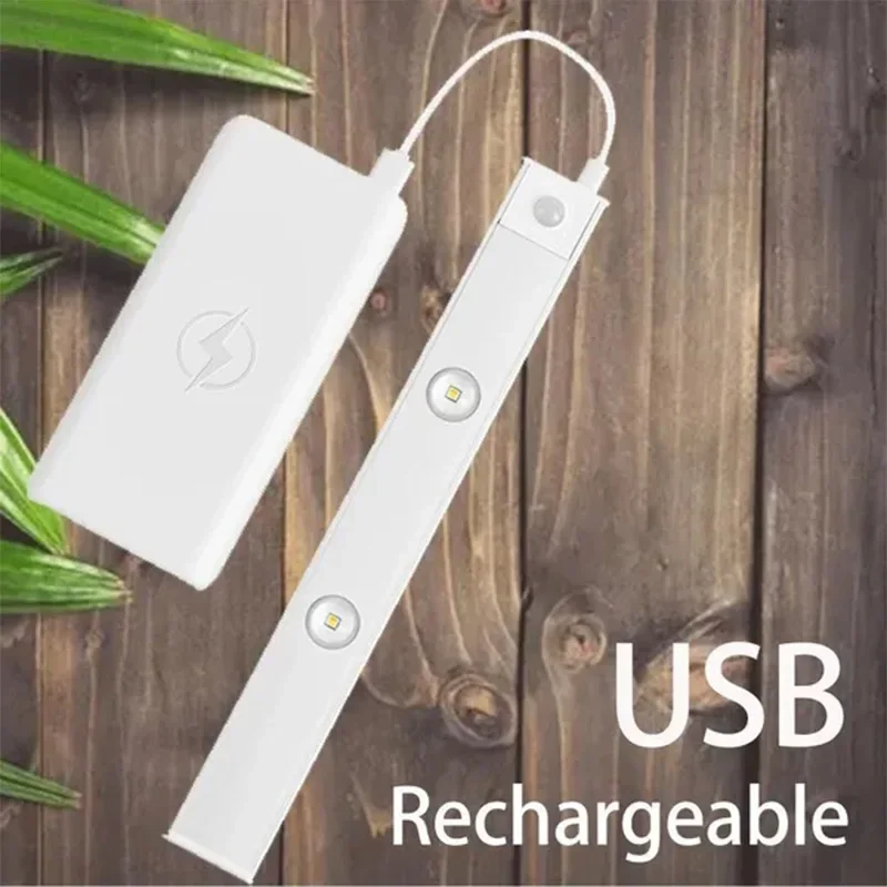 LED Night Light Motion Sensor Wireless Ultra Thin Wine Cooler Light 3 Color For Kitchen Cabinet Bedroom Wardrobe Indoor Lighting