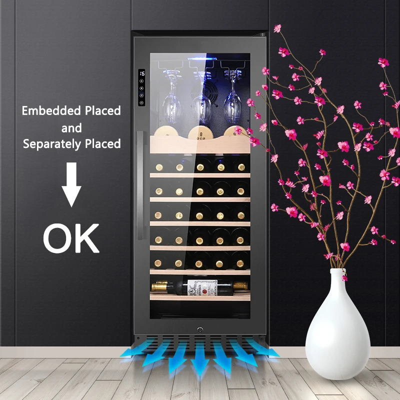 

High Quality Freestanding Wine Cabinet Wine Cooler Upright Wine Cabinet Refrigerator