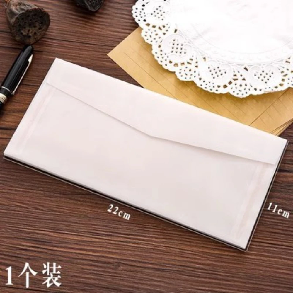 5pcs/lot Blank Translucent Envelope for Invitations Postcards European Giftbox Message Card Envelopes Wedding Business Letters