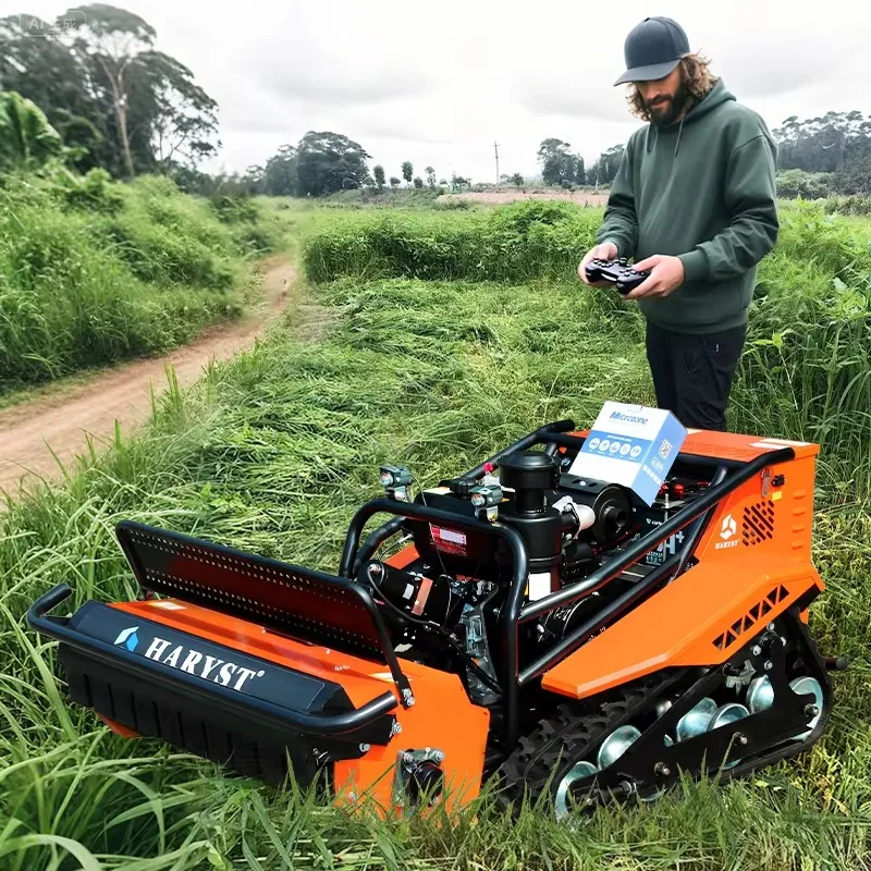 Customized Diesel Engine Large Lawn Mower Robot Remote Control Lawn Mower 800mm Cultivators