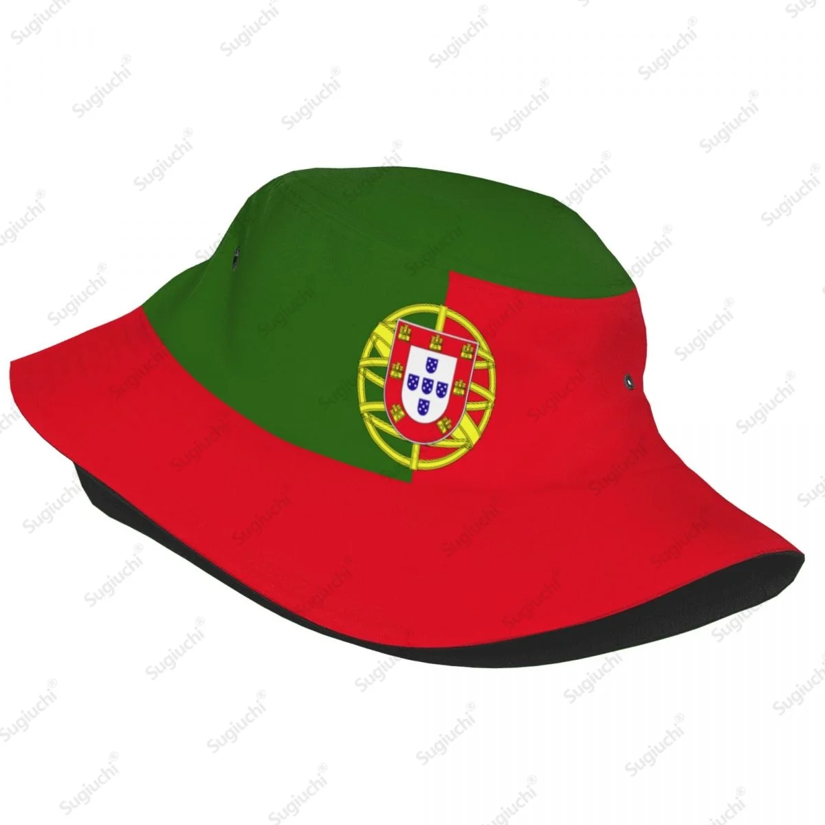 2025 Portugal 3D Flag Men Women Bucket Hat Outdoor Sun Protection Cap Breathable Mesh For Fisherman Camping Hiking