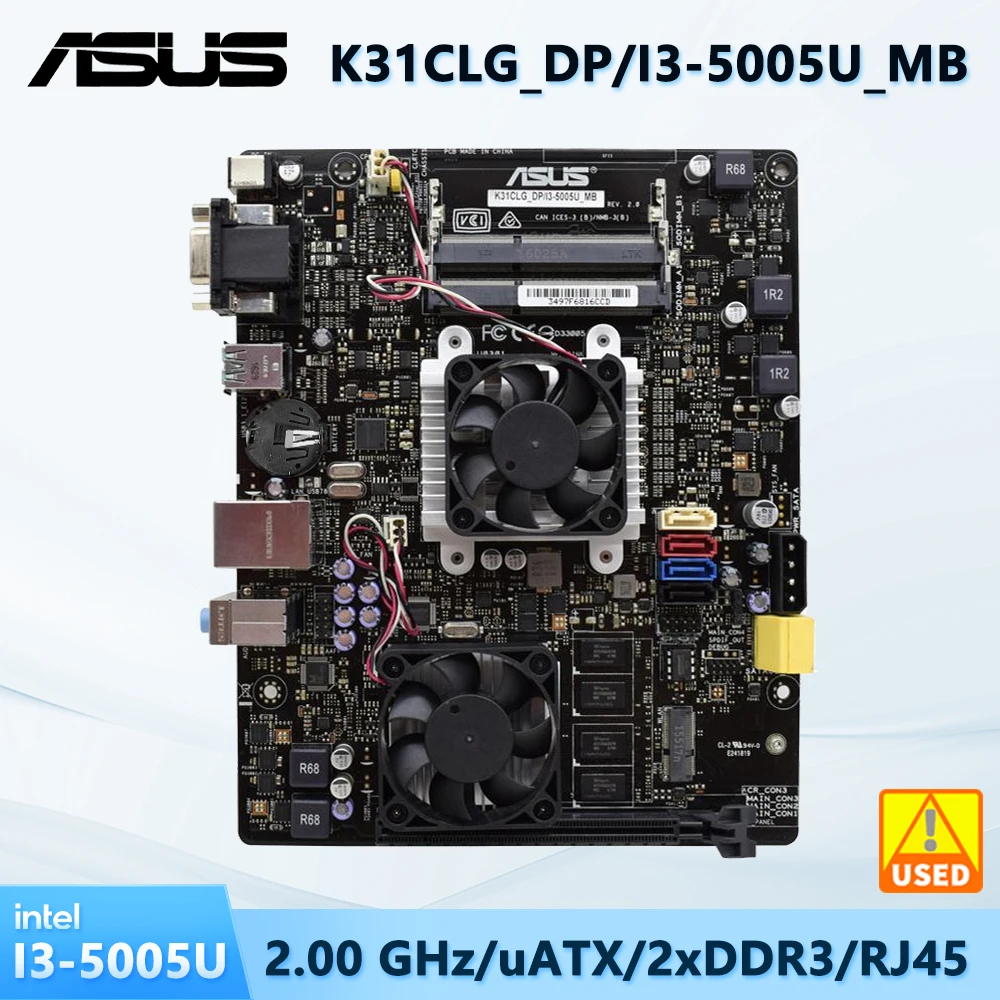 ASUS K31CLG DP/I3-5005U_MB Motherboard DDR3 DIMM RAM SATA AMD PCI-E 3.0 Desktop Computer Accessories