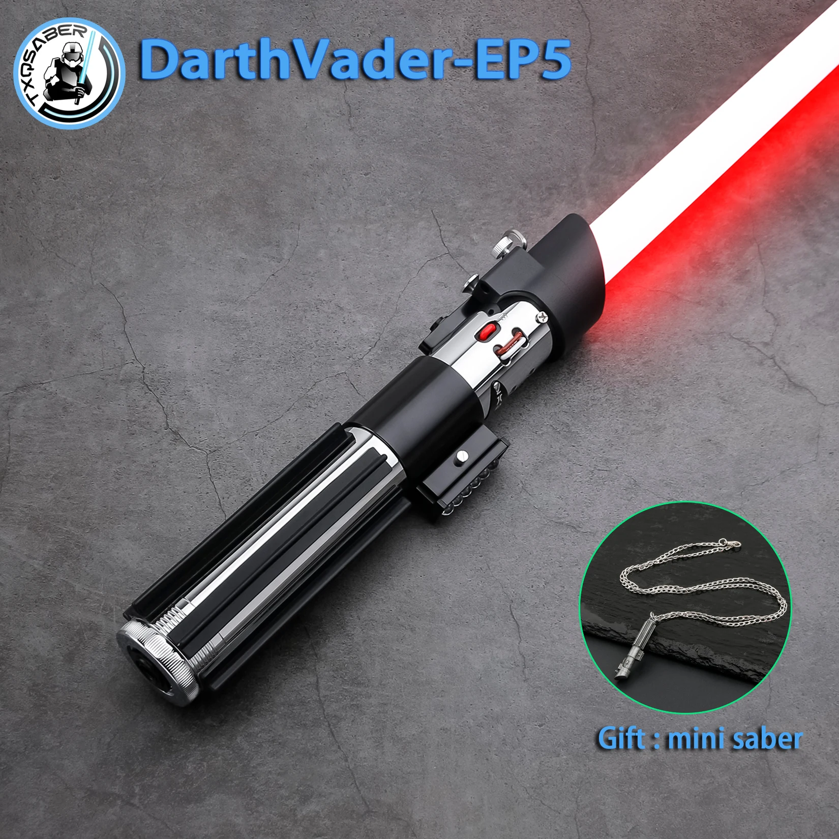

Darth Vader EP5 TXQSABER Jedi RGB Neopixel Lightsaber Heavy Dueling Laser Sword Smooth Swing Metal Hilt SD Card Bluetooth