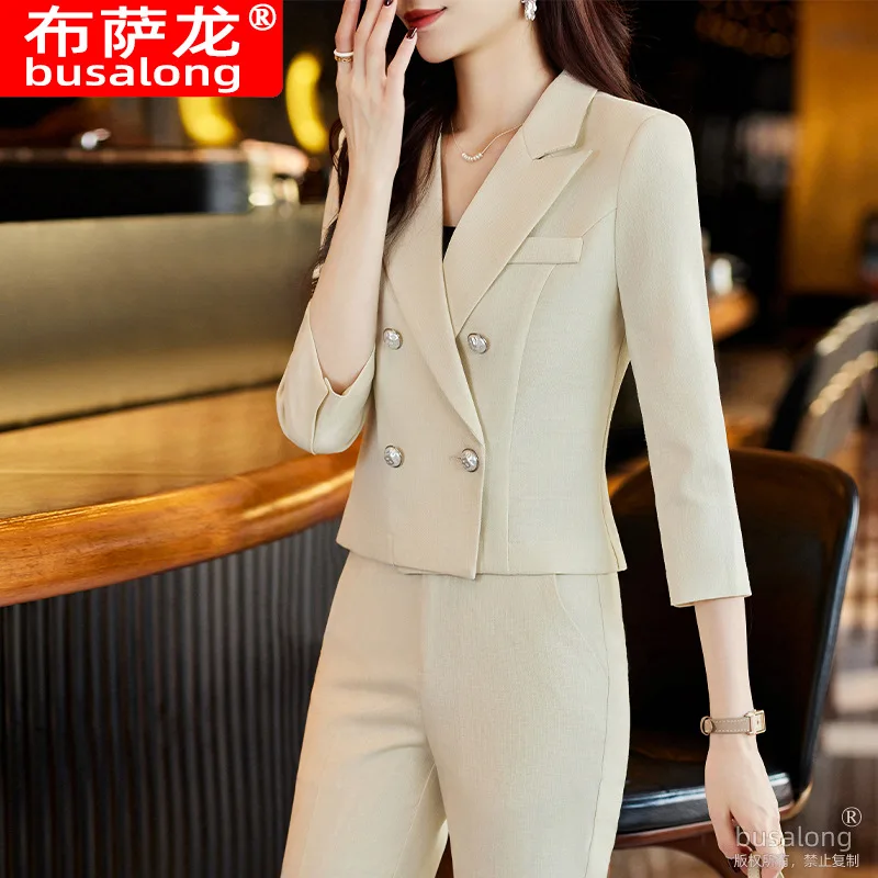 High-End Business Suit Women's Spring Style Korean-Style Temperament Building Sales Department Workwear Casual Suit Jacket Workw