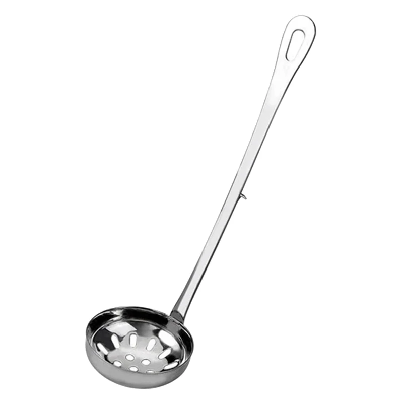 Stainless Slotted Spoon And Soup Ladle With Hooks Set Long Handle Hot Pot Skimmer Strainer Spoon Cooking Utensils