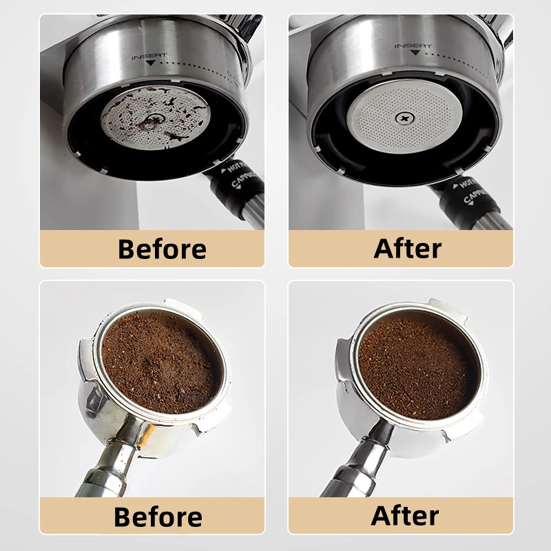Bild 4: 51/54/58mm Wiederverwendbare Kaffee Filter Bildschirm Hitzebeständige Mesh Siebträger Barista Kaffee, Der Puck Bildschirm für espresso Maschine