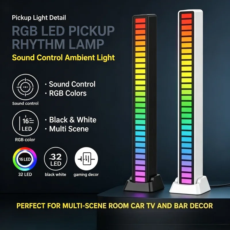 RGB LED Strip Light Music Soun - огляд і ціна Photography Lighting Mood