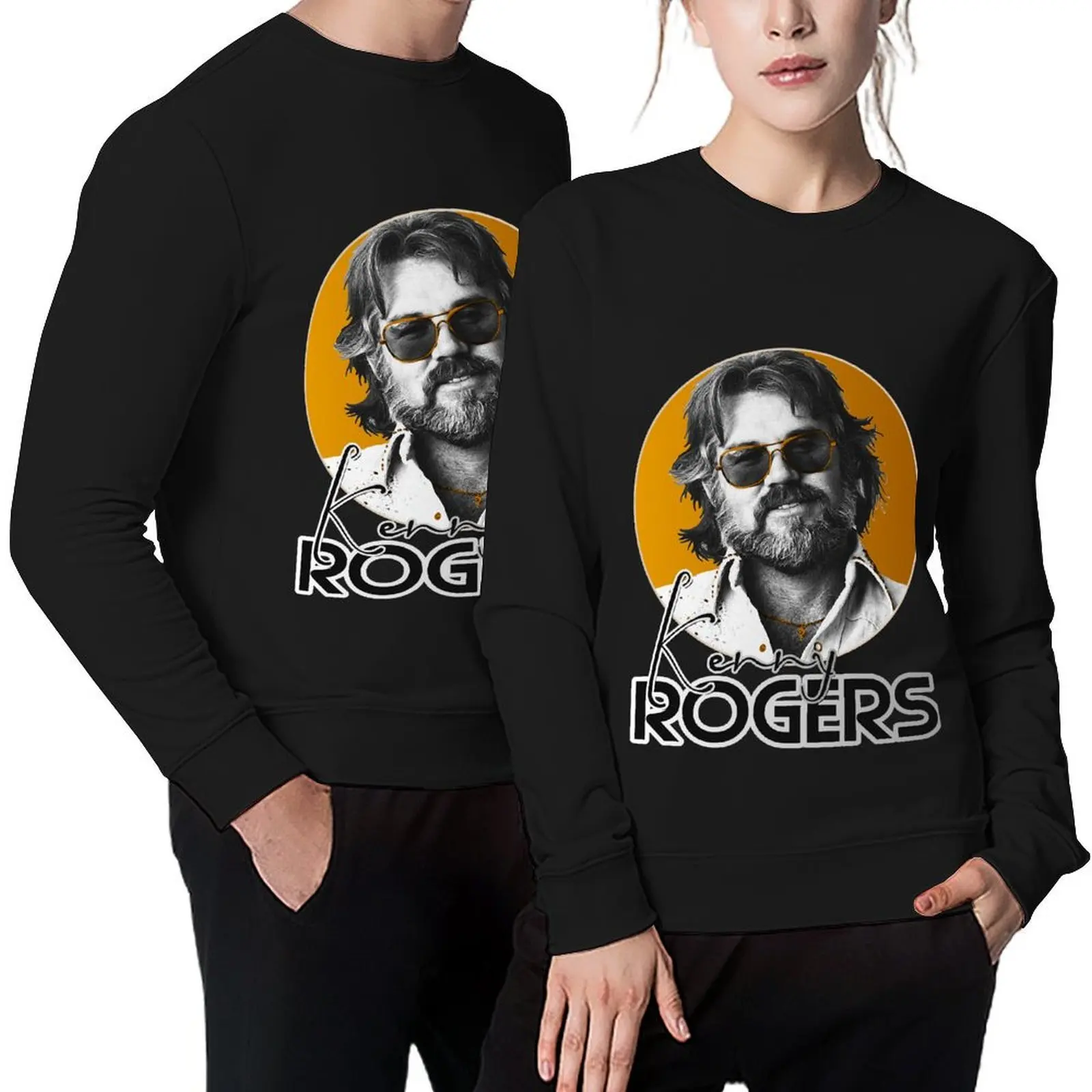 Retro Kenny Rogers Country Gold Musician Pullover men's autumn clothes anime clothes tracksuit blouse autumn sweatshirt