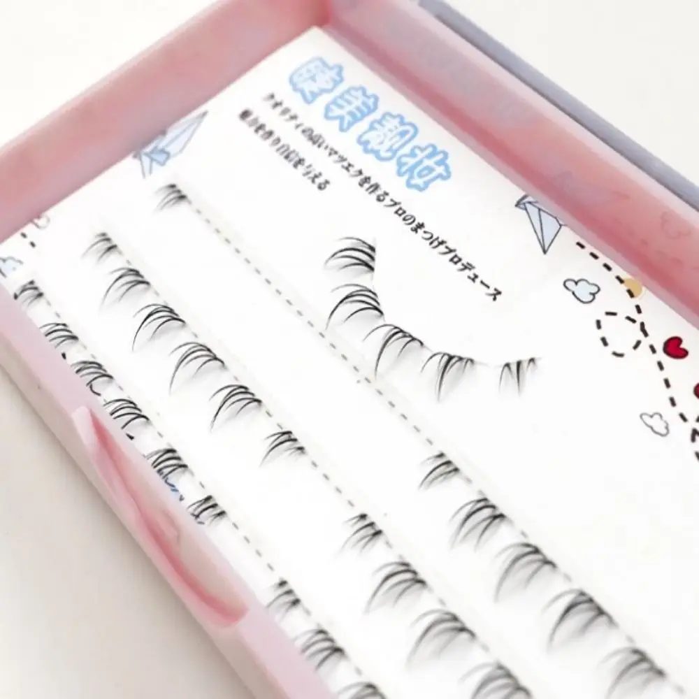 Ciglia inferiori fatte a mano calde Strumenti per il trucco degli occhi lunghi naturali Ciglia inferiori Estensione delle ciglia Ciglia da donna