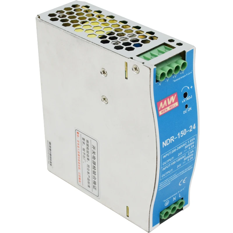 Power Switch Supply Narow Type DC 12V 24V Voltage AC110V 220V Input DC Control Electric Power NDR75W 120W 150W 240W 480WDIN RaiL