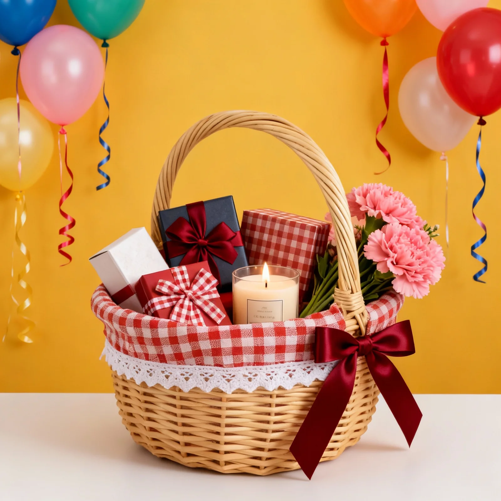 

Wicker Storage Basket Handmade Fruit Basket for Vegetables Bread Snacks Keys Phone Holders Modern Minimalist Style Wedding