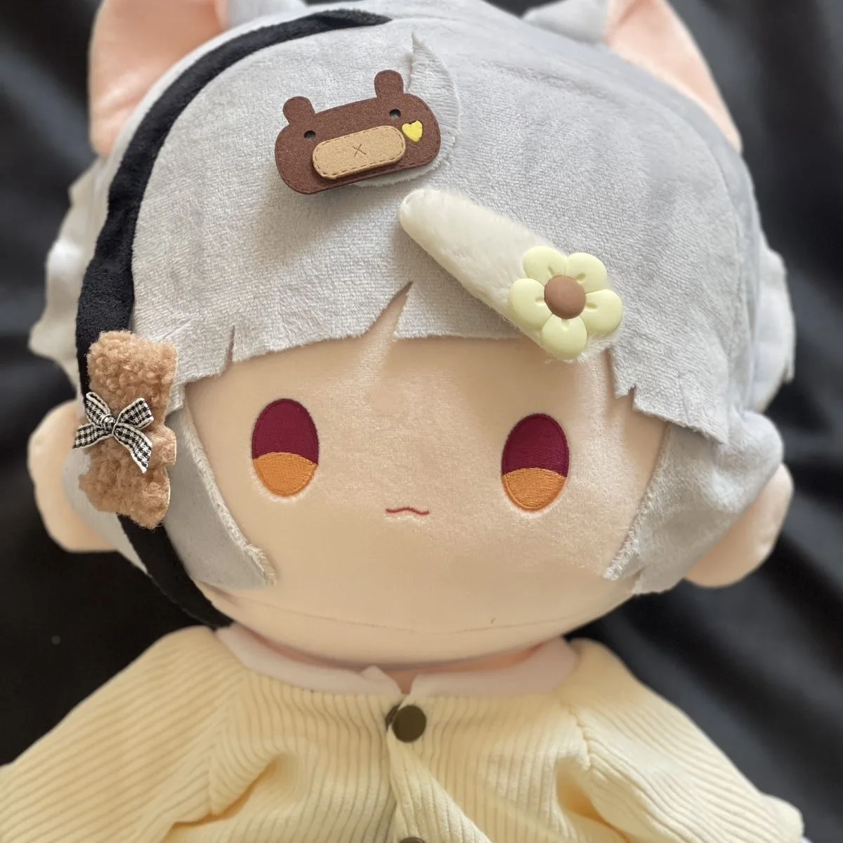 Artículo original: perro salvaje Nakajima Atsushi 40cm muñeca de algodón sentada lindo muñeco de peluche Cosplay regalo