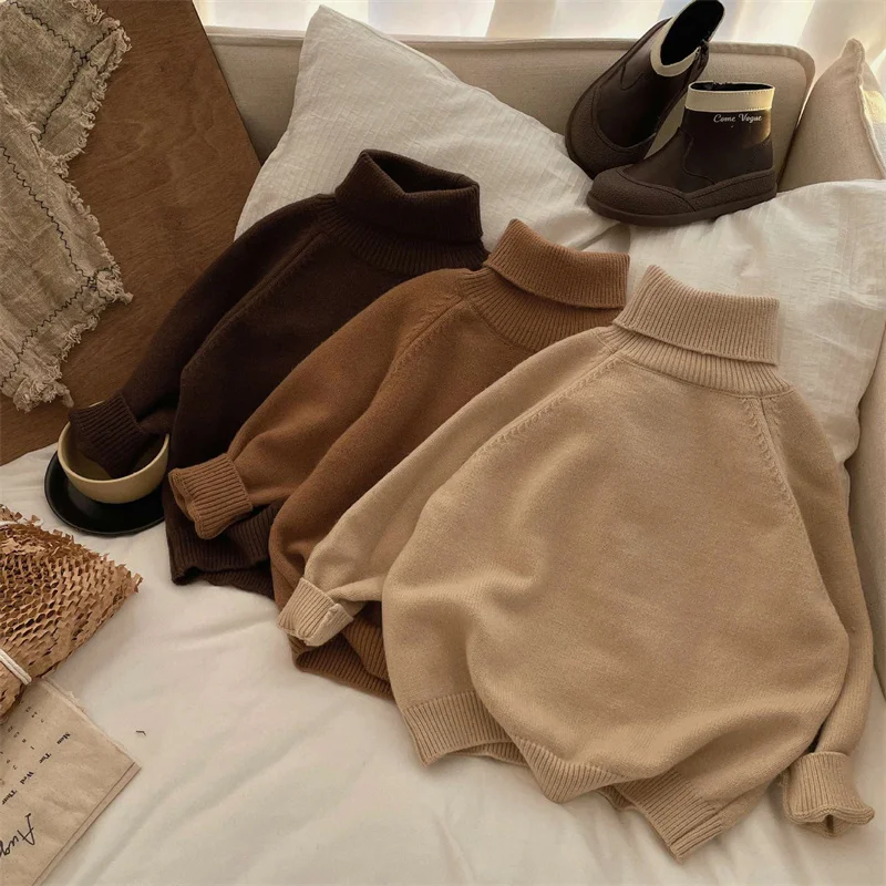 

2025 водолазка плюс утепленная осенне-зимняя верхняя одежда, рождественская теплая детская одежда, шерстяной свитер для мальчиков, хлопковая ветровка