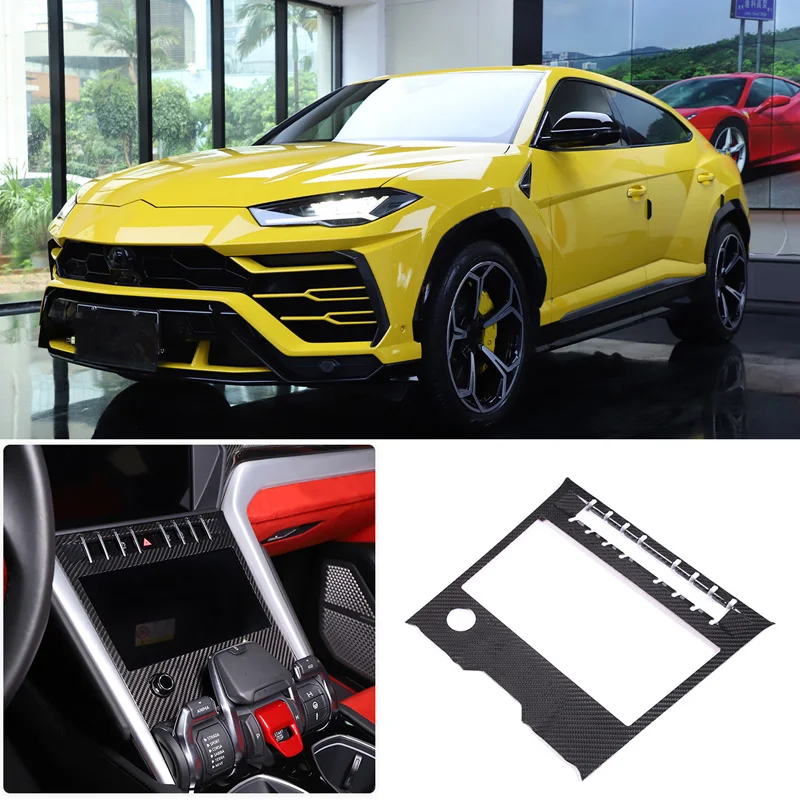 AC Switch Frame Cover Multimedia Button Frame Trim Sticker High Quality Car Accessories For Lamborghini Urus LB736 2018-2023