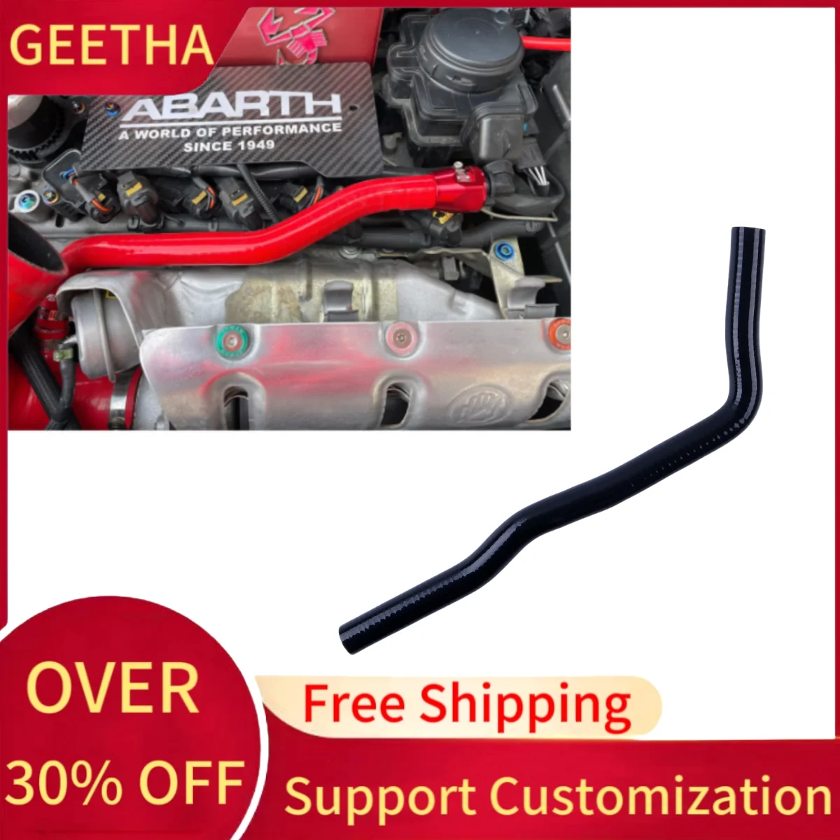 

Silicone Oil Breather Hose Tube For Fiat Abarth 500 / Grande Punto / Alfa Romeo MiTo Oil Treatment Vapor Hose Tube