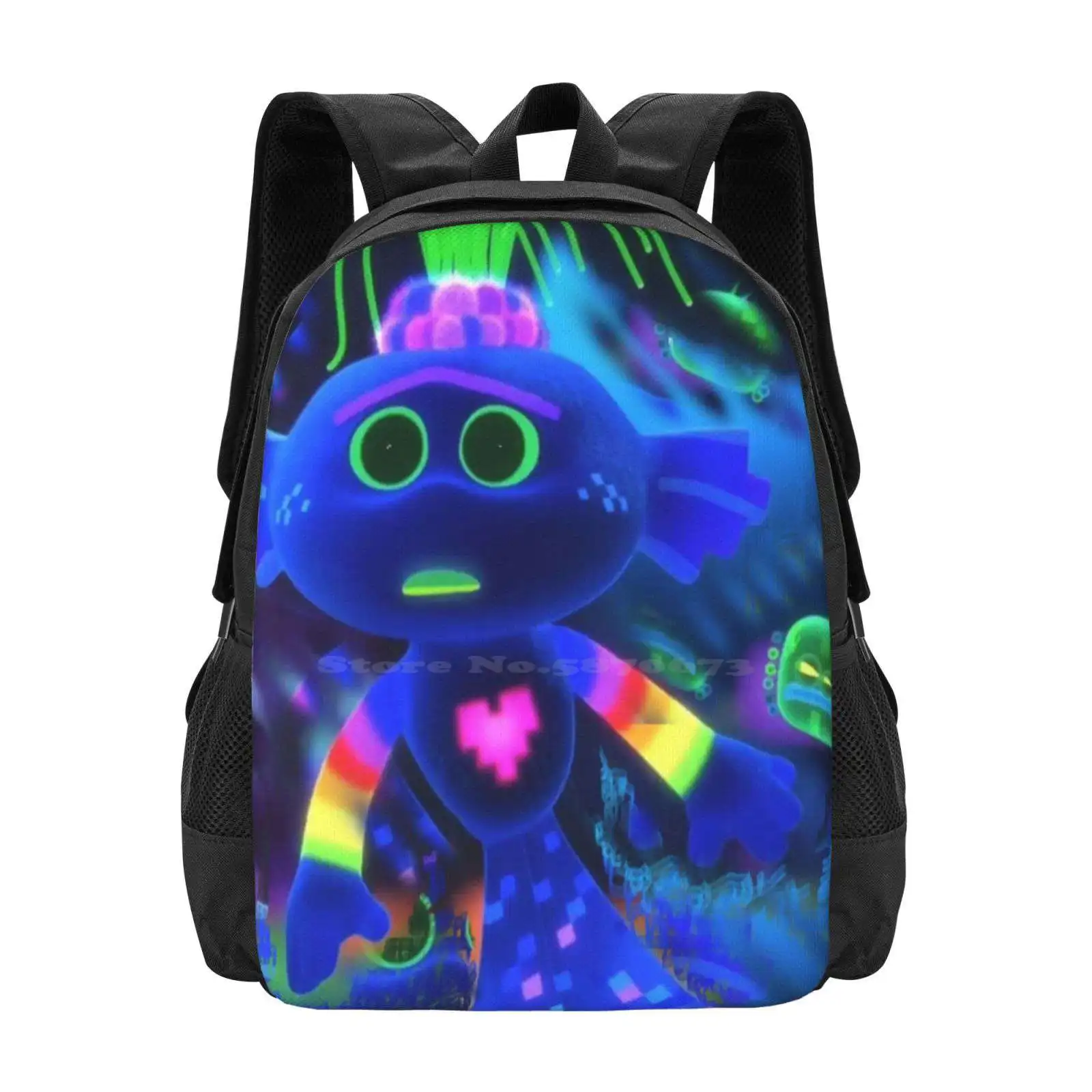 King Trollex New Arrivals Unisex Bags Student Bag Backpack King Trollex Lovely Beings They Sing They Dance Poppy Trolls Leader