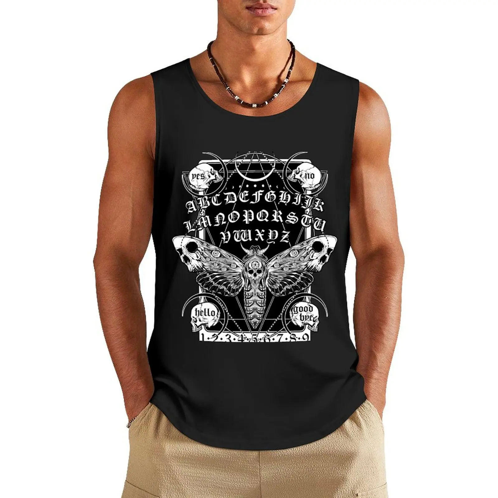 

Death Moth Spirit Board Tank Top Man sleeveless shirt singlets for men sleeveless Bodybuilding shirt