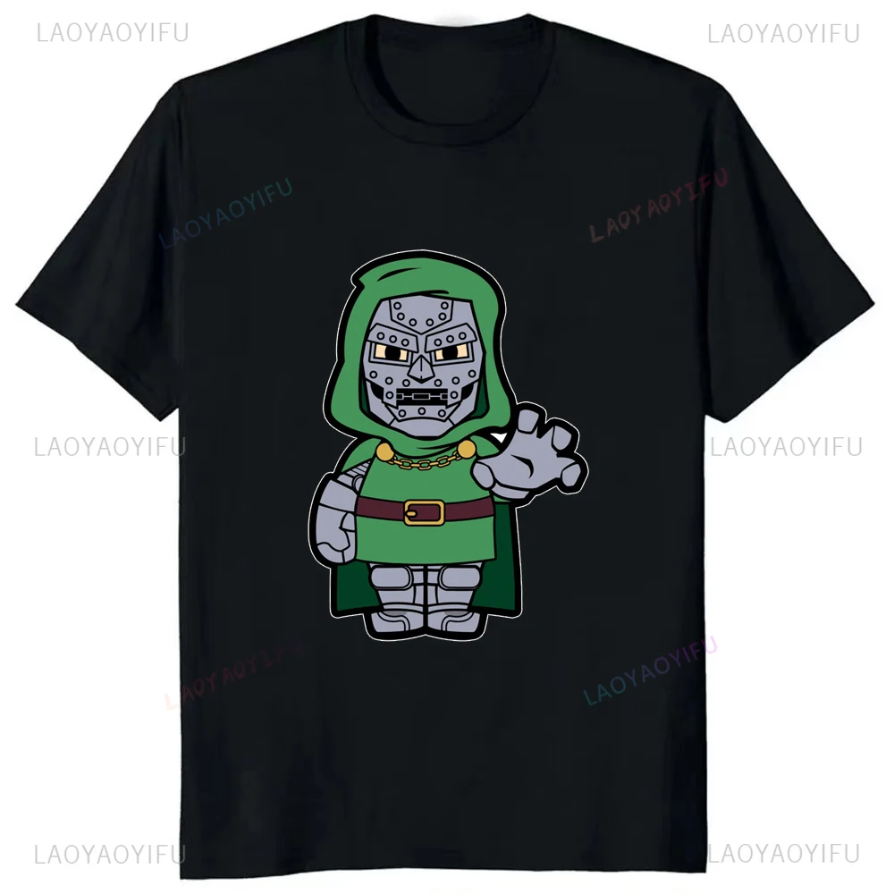 New Arrival MF DOOM The Masked Man Fantasy Tees Fashion Casual Streetwear Hip-hop Hipster Loose O-neck Hot Sale Tops Tshirt