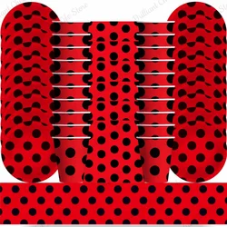 Ladybug Birthday Party Decorations Red and Black Polka Dots Disposable Tableware Set Tablecloth For Kids Baby Shower Supplies